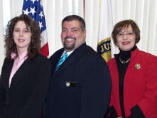 From left to right is Darlene Parker, Case Manager and CFC Coordinator; Warden Jerry Martinez, 2008 CFC Chair; and Rosann